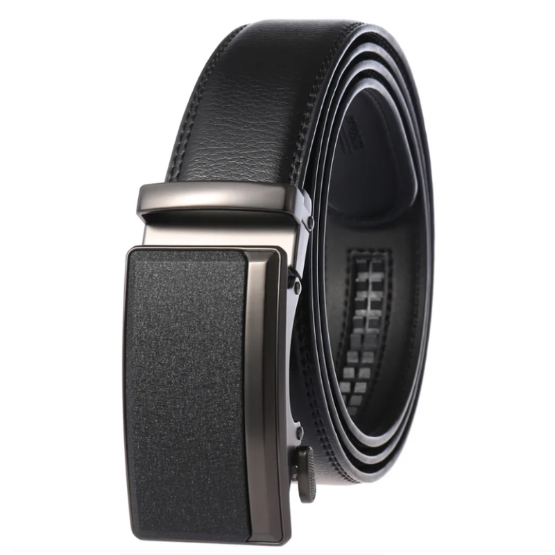 Men's Leather Belts Fashion Automatic Buckle Cowskin Male Belts Luxury Designer Black Brown 3.5cm