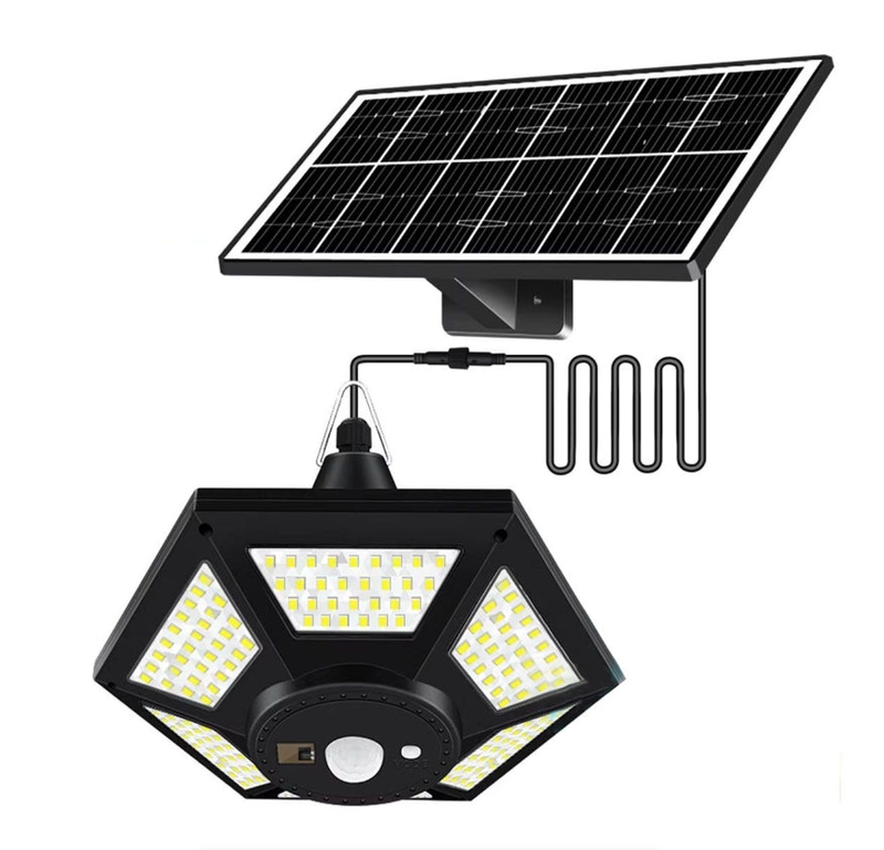 Solar Shed Light Solar Pendant Light For Indoor Outdoor 180 LED 1000LM