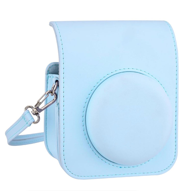 PU Leather Camera Case for Fujifilm Instax Mini 12 with Adjustable Strap