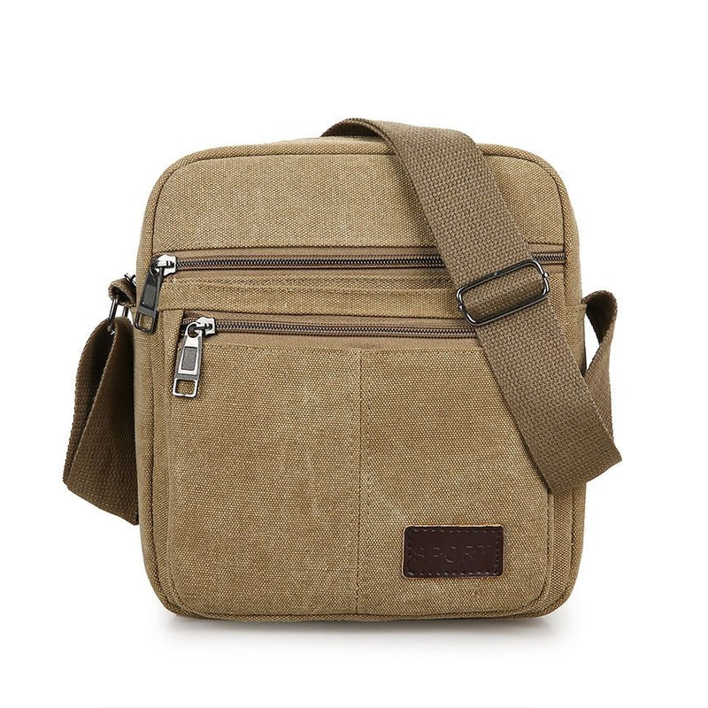Canvas Shoulder Bag Casual Bag Sling Small Waterproof Business Handbag