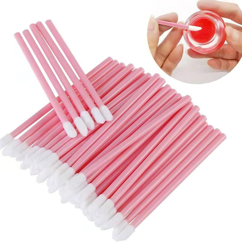 200Piece 3-In-1 Makeup Tool Set, Disposable Lip Brushes + Cotton Swabs + Lash Brushes
