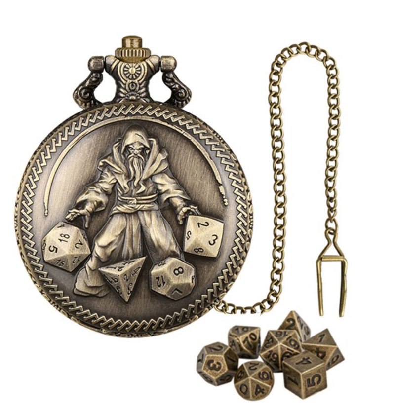 IPSTYLE Mini Metal DND Dice Set Board Games D&D Accessory