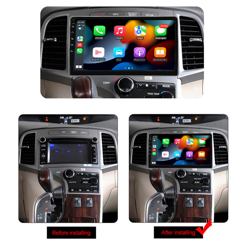 RoverOne Car Stereo Radio Bluetooth CarPlay GPS Navigation for Toyota Venza 2008 - 2016