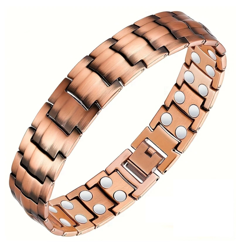Magnetic Copper Bracelet With 2 Row Therapeutic Magnets