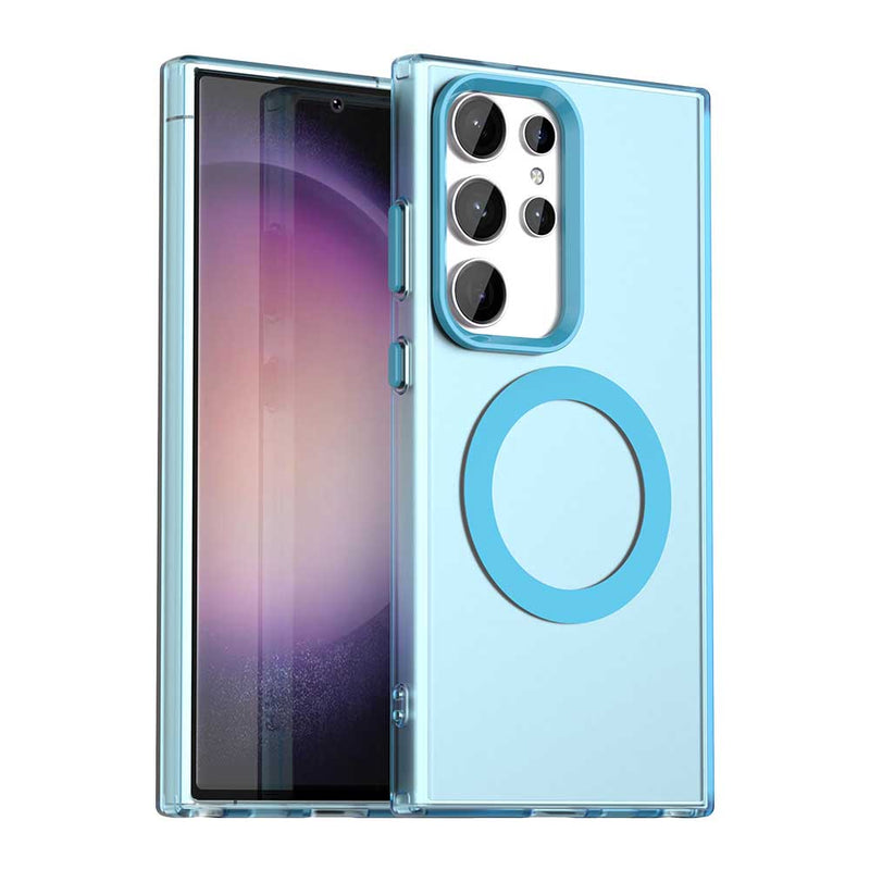 Phone Case for Samsung Galaxy S24 Ultra, Compatible with Magsafe,Shockproof Magnetic Case Cover