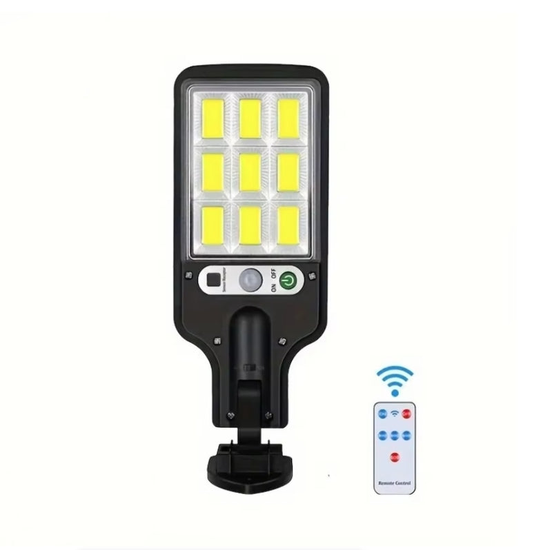 LED Solar Outdoor Remote Control 3 Modes LED Courtyard Wall Lamp