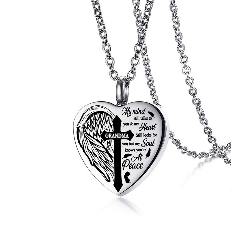 Necklace For Ashes -Grandma No Longer By My Side Forever In My Heart