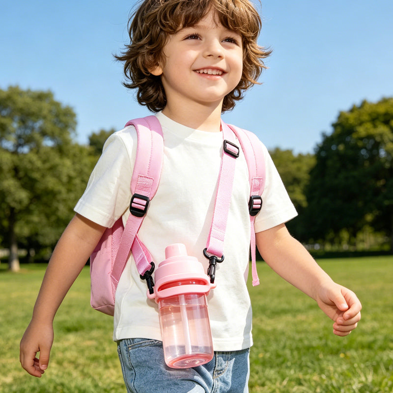 Pink Water Bottle Shoulder Strap, Adjustable Crossbody Strap For Tumbler, Coffee & Milk Tea Cups