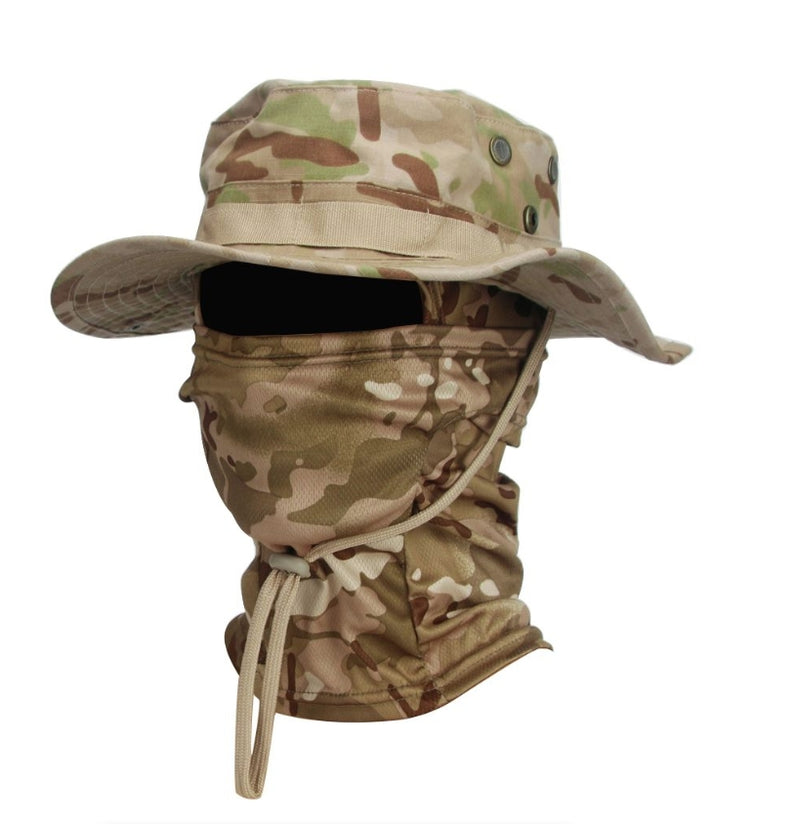 Camouflage Cap Balaclava Hat Suit Foldable Soft Hat Outdoor Hunting Fishing