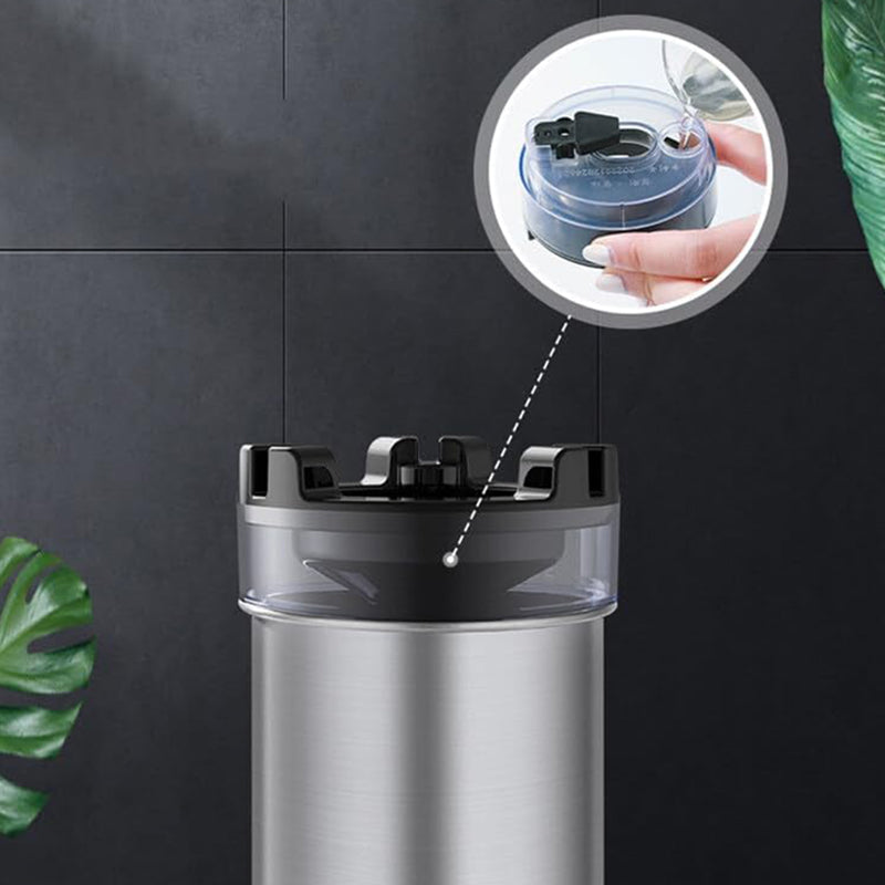 Stainless Steel Windproof Ashtray – Sealed Lid with Water Tray for Odor Control