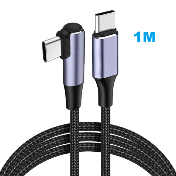 90 Degree Elbow Type-C Cables 20V 3A 60W PD Fast Charging Cable