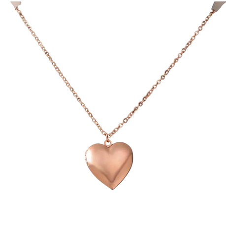 Heart Locket Stainless Steel Pendant Necklace