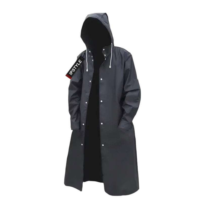 IPSTYLE Fashion Adult Waterproof Long Raincoat Ladies Men Raincoat