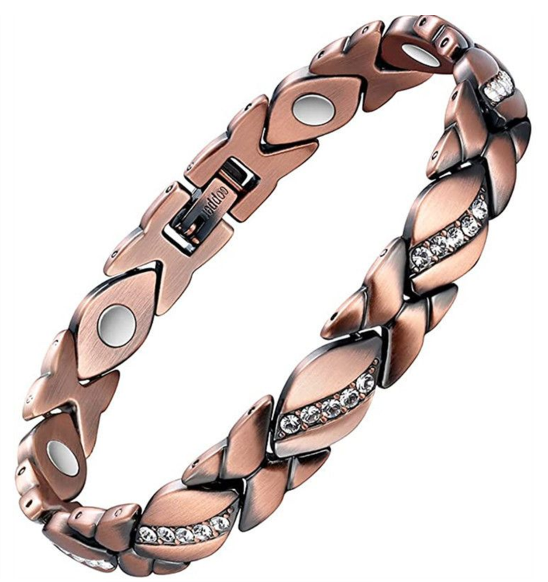 Pure Copper Bracelets for Woman with 3500 Gauss Magnets