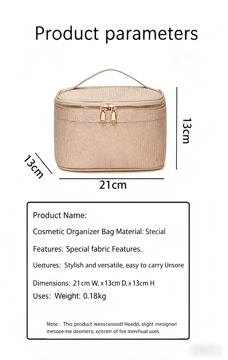 Stylish, Large-Capacity Makeup Bag