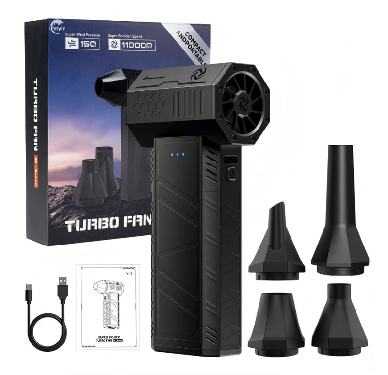 IPSTYLE Mini Handheld Turbo Jet Fan Electric 110000RPM Air Blower Duster