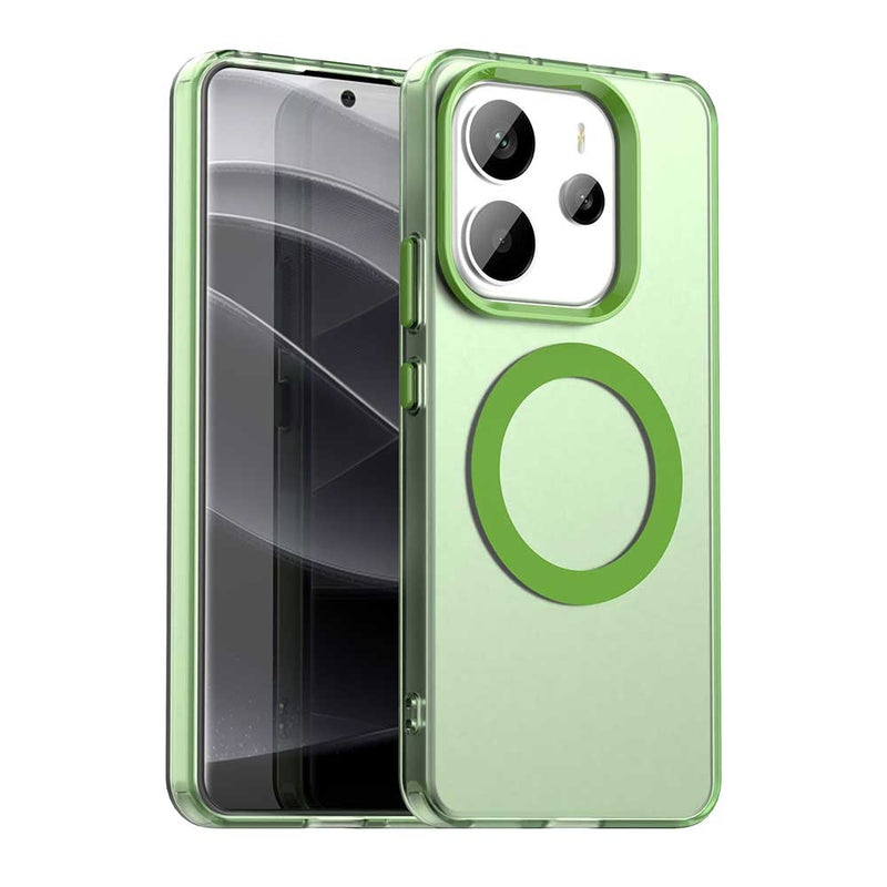 Phone Case for Xiaomi Redmi Note 14 4G, Compatible with Magsafe, Shockproof Magnetic Case Cover