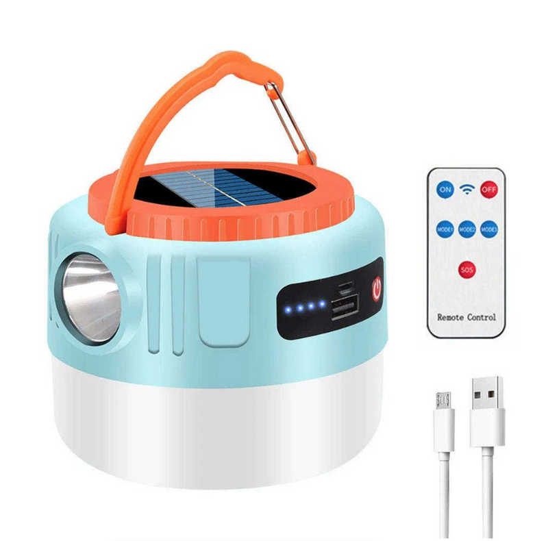 Solar Light Portable Hanging LED Camping Lamp Outdoor Lantern