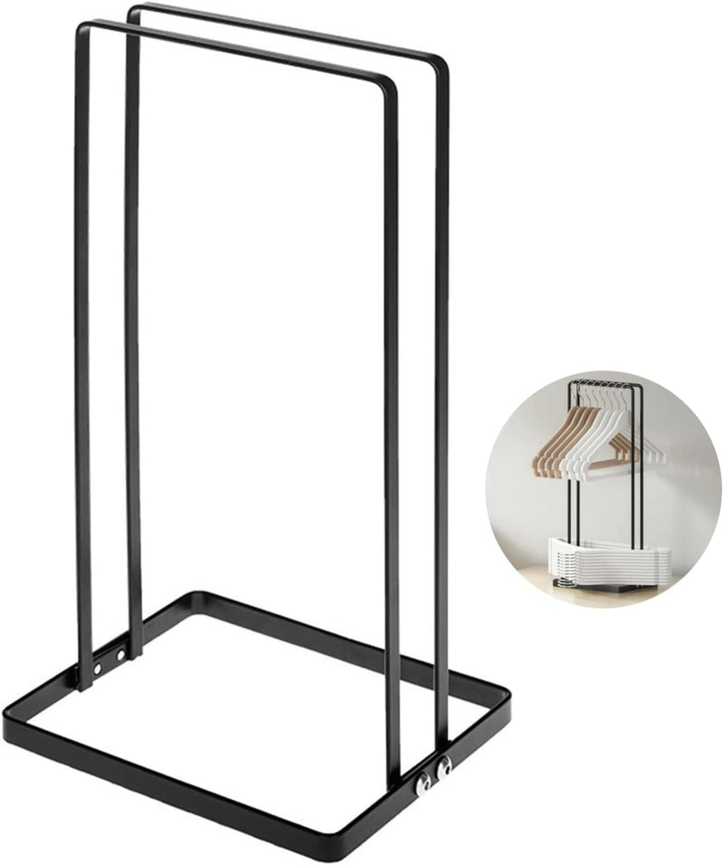 Hanger Organizer Stacker, Hanger Storage Organizer, Hanger Stacker for Closet Laundry Room,Holds up 110 Wire Clothes Hangers,Hanger Storage Rack Holder for Laundry Room Closet Dry Cleaning Room
