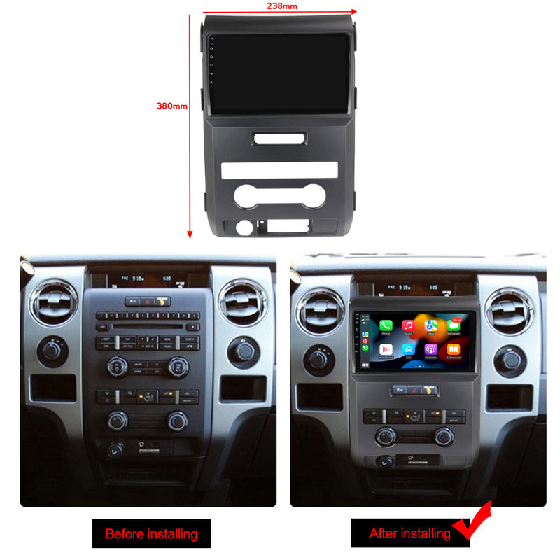 RoverOne Car Stereo Radio Bluetooth CarPlay GPS Navigation for Ford F150 P415 Raptor 2008 - 2014