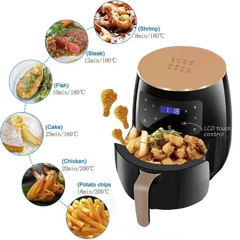 4.5L Air Fryer Multi-functional Intelligent Touch Screen Oven