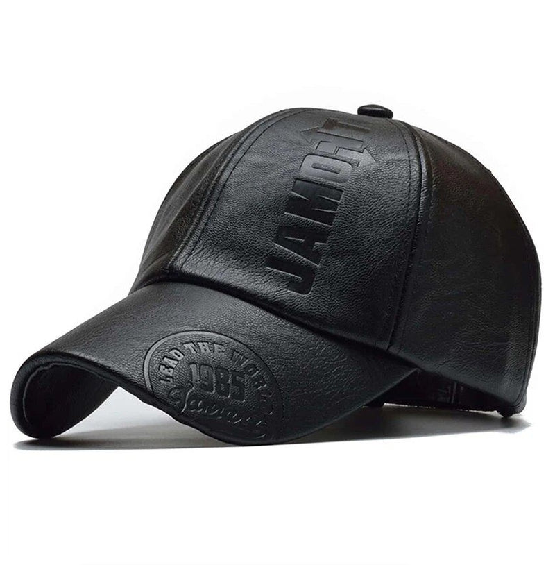 IPSTYLE Leather Baseball Caps Spring Autumn Outdoor Adjustable Casual Hats