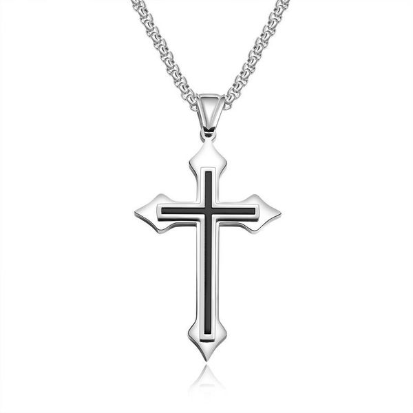 Cross Pendant Necklaces For Woman Men Teens Punk Hip Gothic Cross Pendant