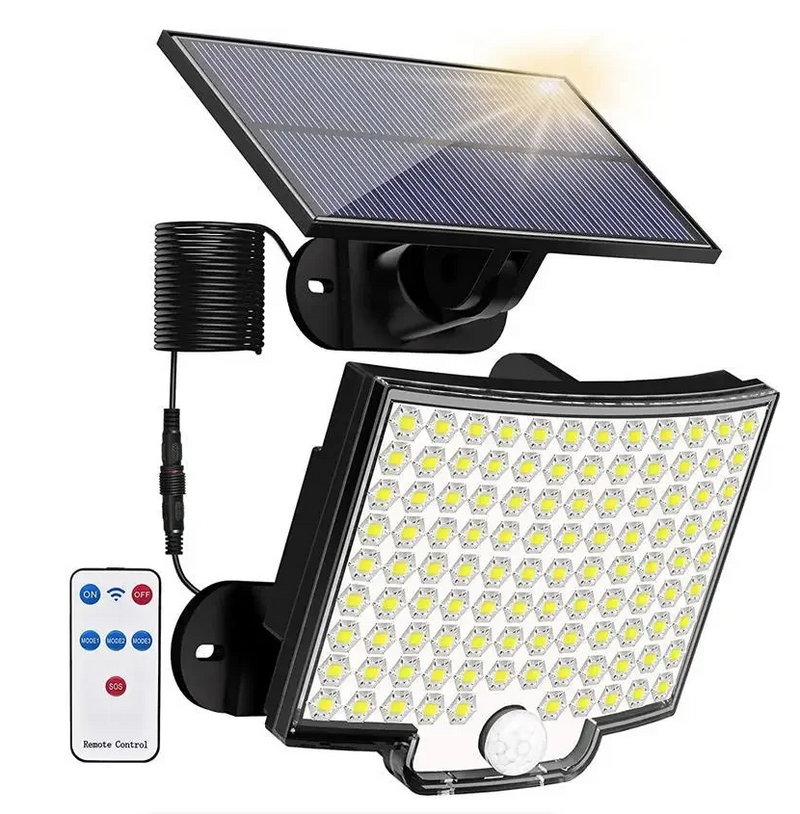 Solar Powered LED Wall Lights Split Type Garage Courtyard Lighting