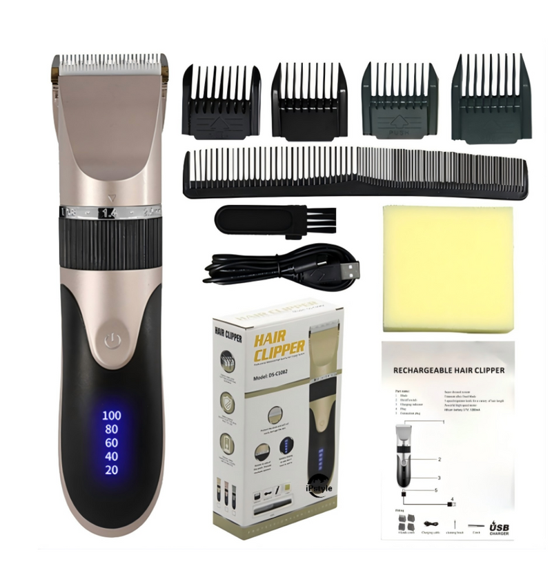Hair Clipper Barber Beard Trimmer Ceramic Blade Hair Cutting for Men