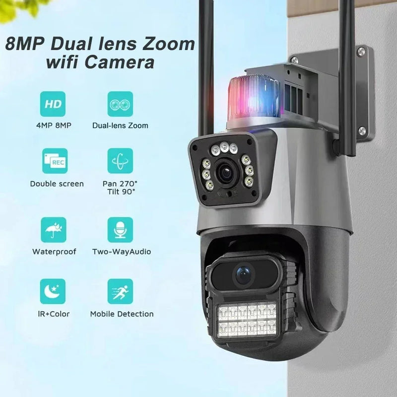 6MP WiFi Camera Wireless AI Humanoid Detection Home Security Baby Monitor