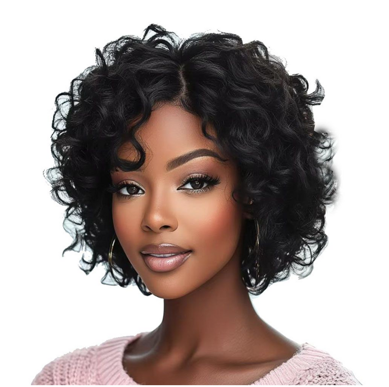 Woman Short Pixie Cut Lace Wigs Sleek Body wave Human Hair Wigs - IPSTYLE