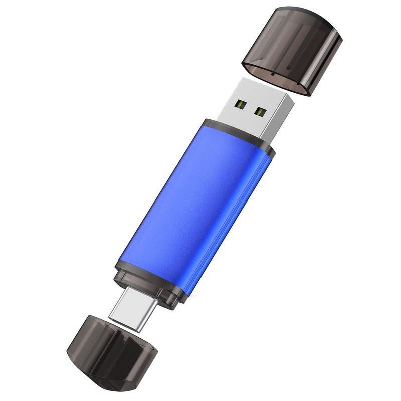64GB USB Flash Drives Type C USB A Connector with OTG Drive Memory Stick
