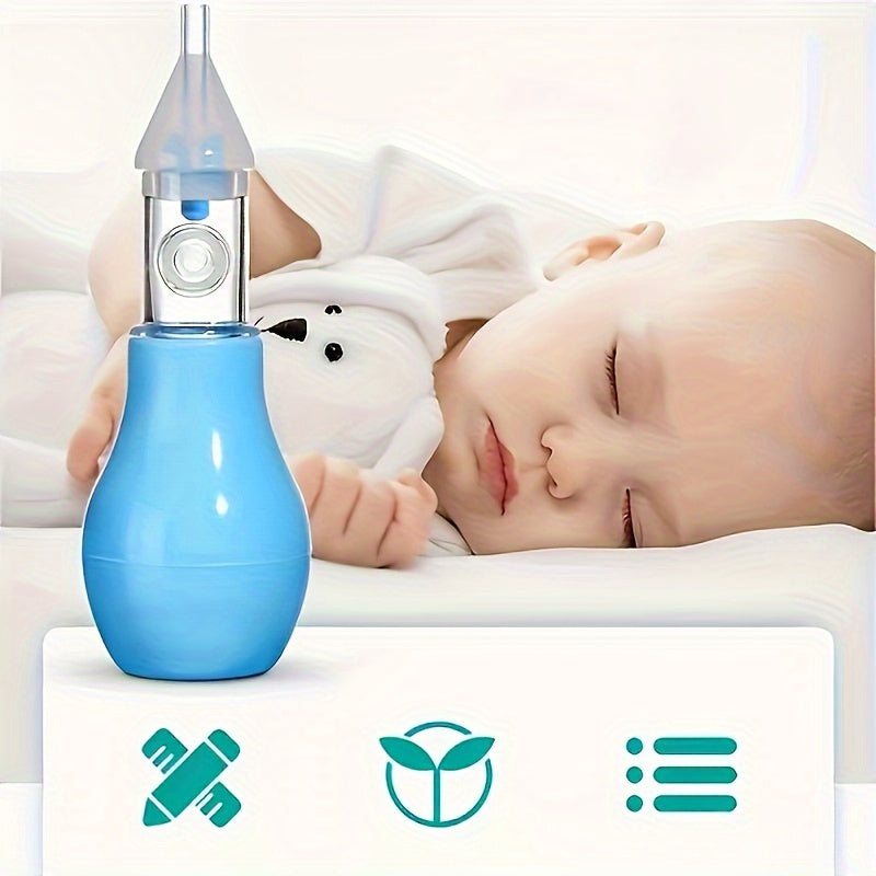 Manual Baby Nasal Aspirator – Medical-Grade Silicone Snot Pump for Newborns