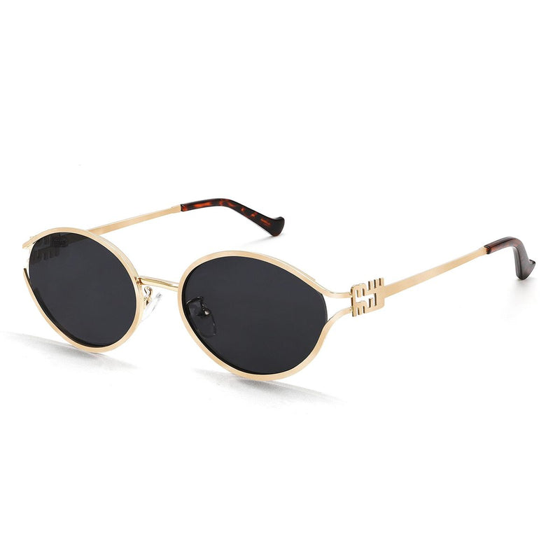 Trendy Small Round Sunglasses – Retro Oval Frame for Men & Women, 100% UV Protection & Anti-Glare