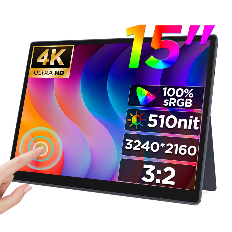 Mobile Monitor 15inches 4K 3240x2160 Touch Panel