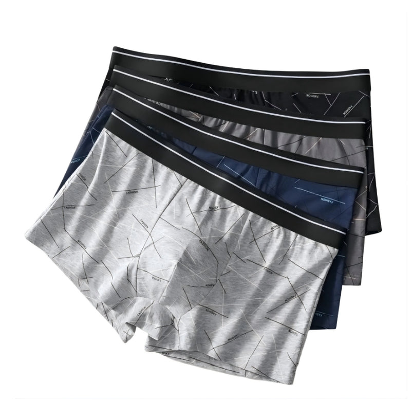 IPSTYLE Men's Underwear Printed Boxer Briefs Loose Comfortable