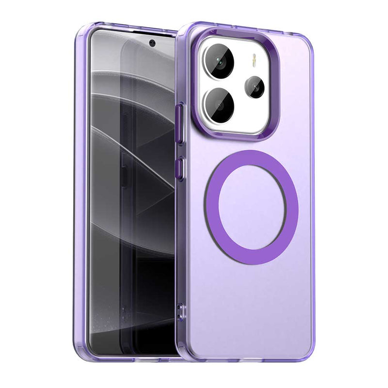 Phone Case for Xiaomi Redmi Note 14 4G, Compatible with Magsafe, Shockproof Magnetic Case Cover