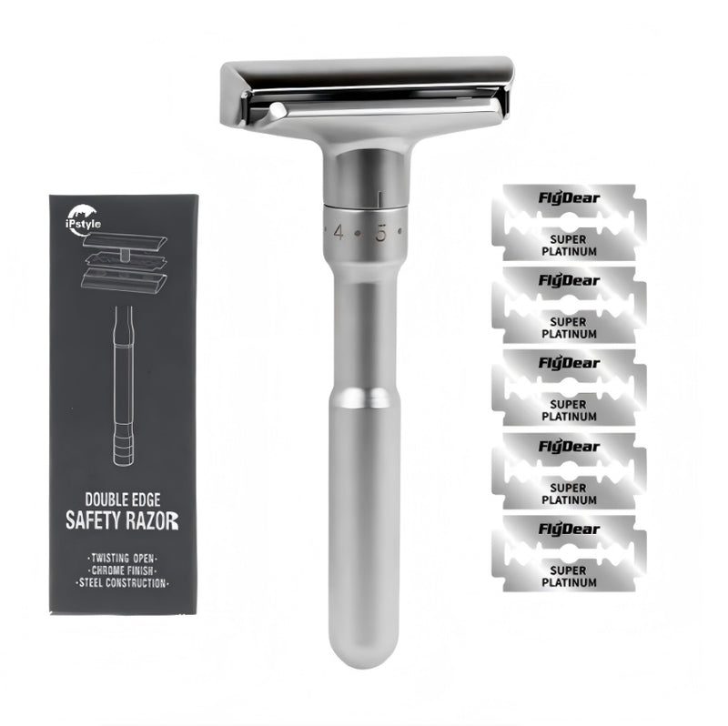 Adjustable Safety Razor Double Edge Classic Men Folding Hair Removal Shaver
