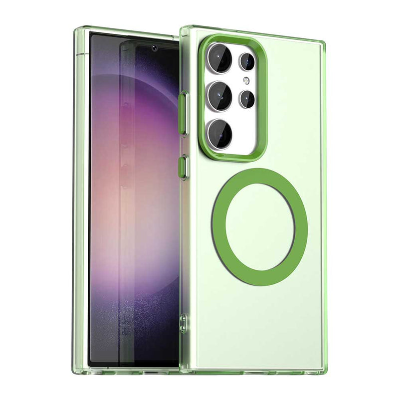 Phone Case for Samsung Galaxy S24 Ultra, Compatible with Magsafe,Shockproof Magnetic Case Cover