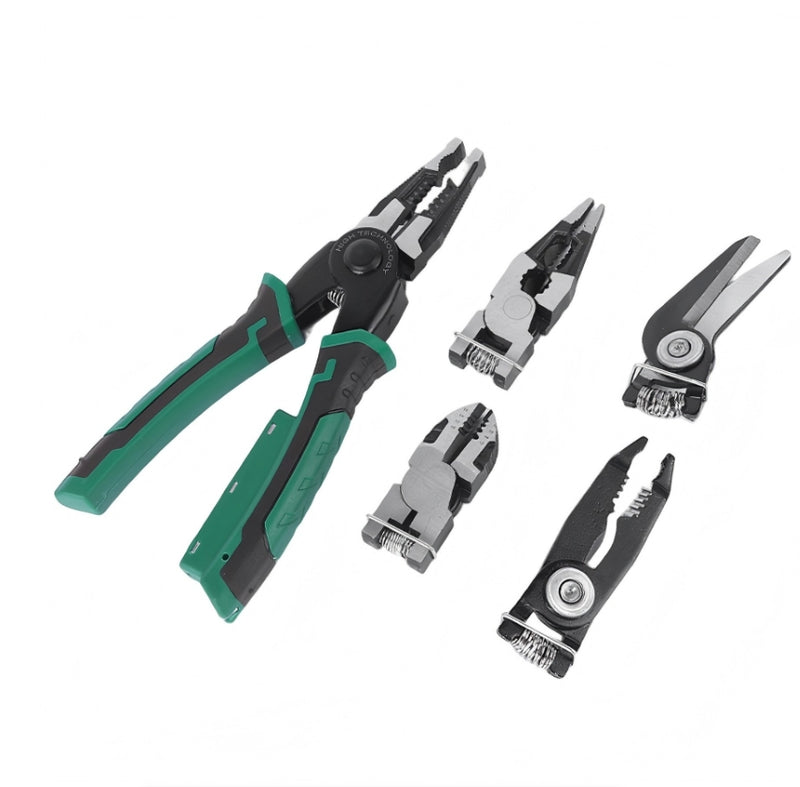 IPSTYLE 8-in-1 Multi-Function Wire Cutters With Wire Stripping Nose Pliers