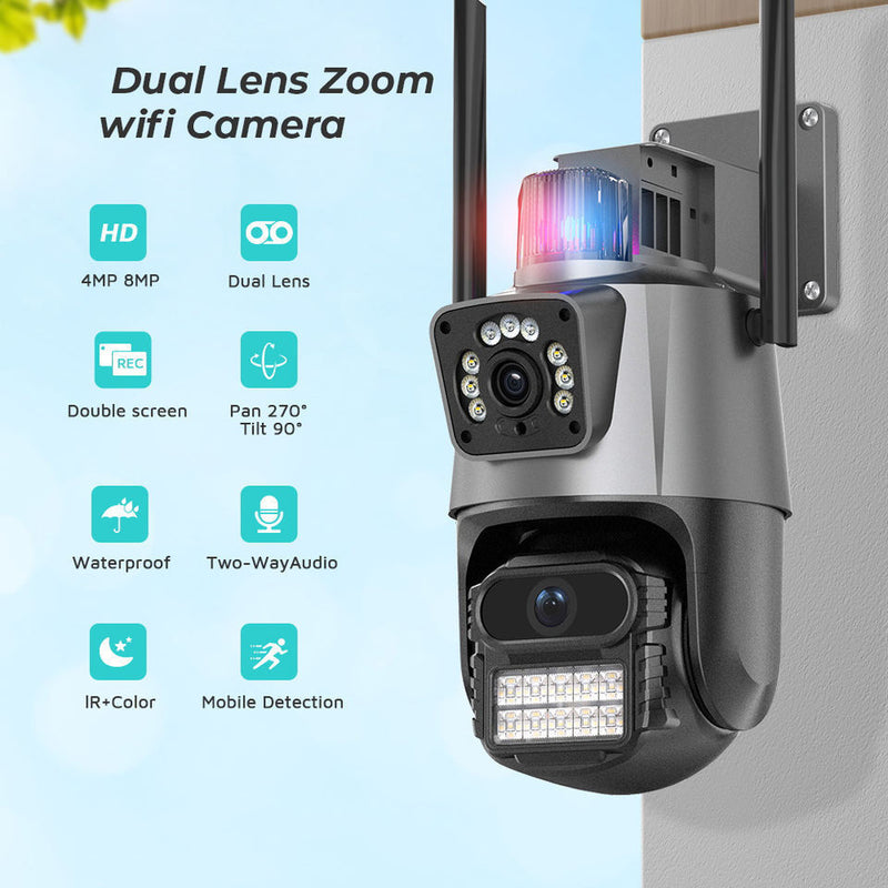 6MP WiFi Camera Wireless AI Humanoid Detection Home Security Baby Monitor
