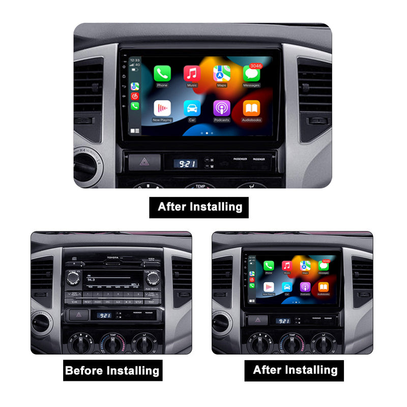 RoverOne Car Stereo Radio Bluetooth CarPlay GPS Navigation for Toyota Tacoma 2 N200 Hilux 2005 - 2015