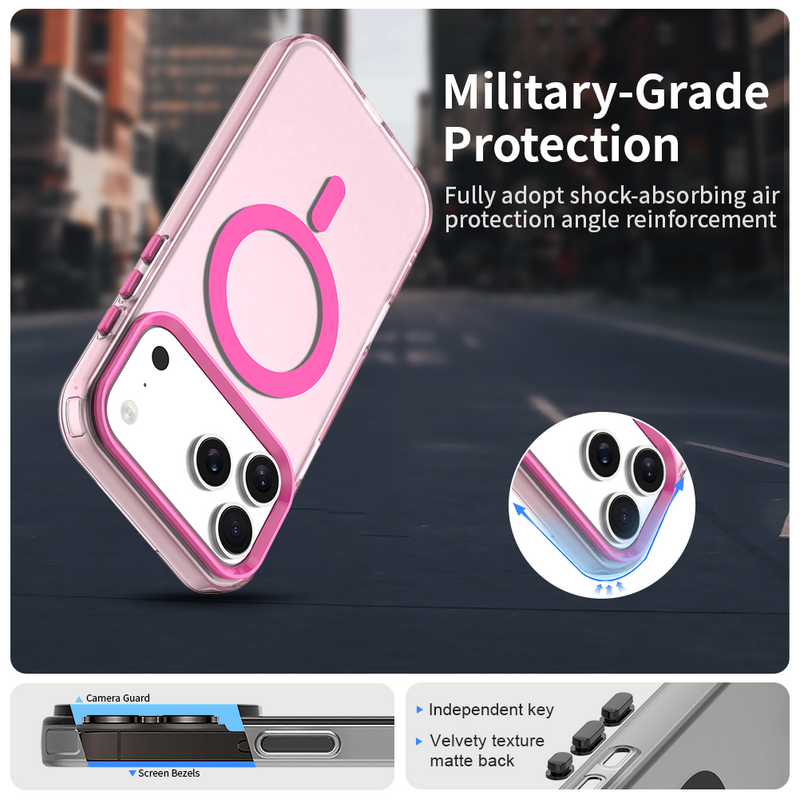 Phone Case for iPhone 17 Pro, Compatible with Magsafe, Shockproof Magnetic Case Cover