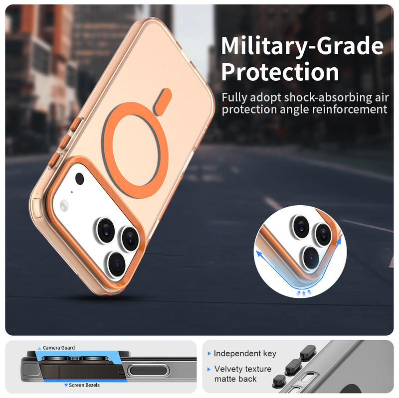 Phone Case for iPhone 17 Pro Max, Compatible with Magsafe, Shockproof Magnetic Case Cover