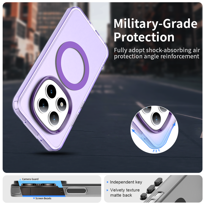 Phone Case for Xiaomi Redmi Note 15 Pro+/Plus 5G (6.83" inch), Compatible with Magsafe,Shockproof Magnetic Case Cover