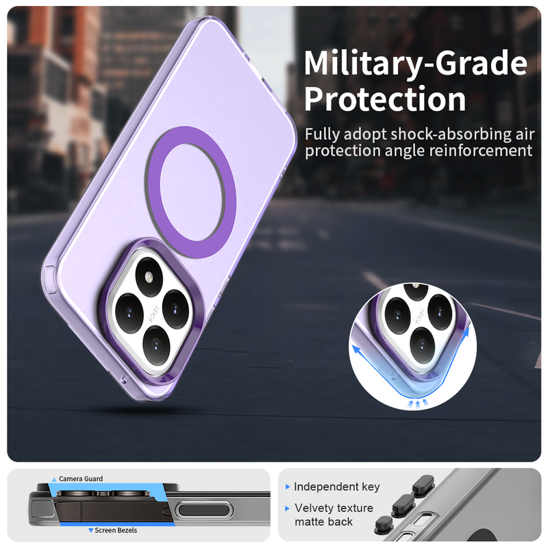Phone Case for Xiaomi 15T, Compatible with Magsafe,Shockproof Magnetic Case Cover