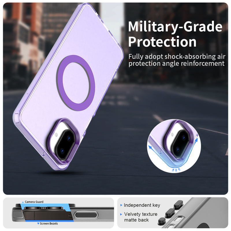Phone Case for Samsung Galaxy A07 4G, Compatible with Magsafe,Shockproof Magnetic Case Cover