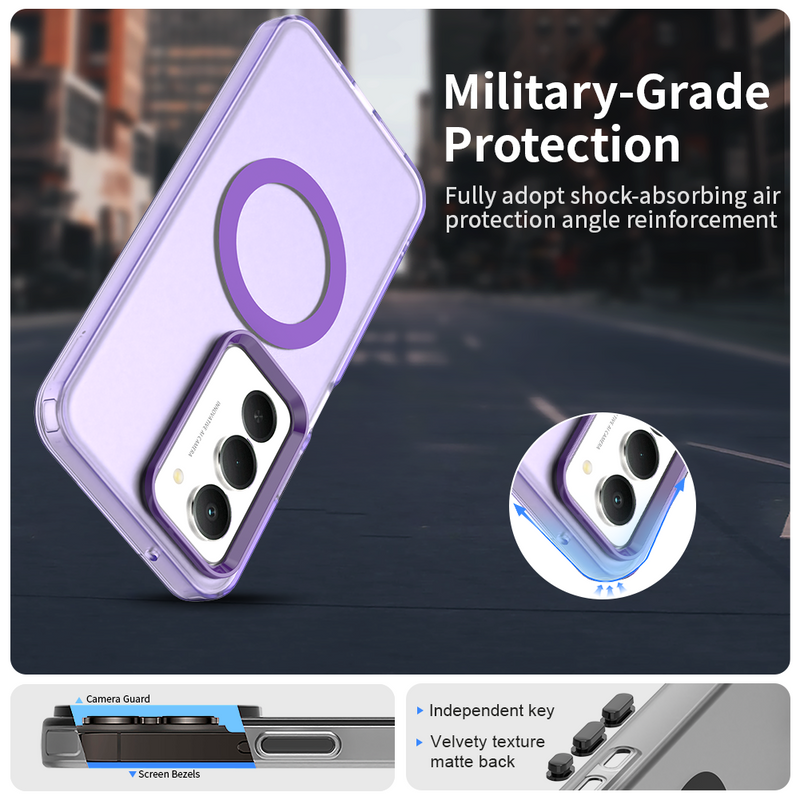 Phone Case for Xiaomi Redmi 15 5G, Compatible with Magsafe, Shockproof Magnetic Case Cover