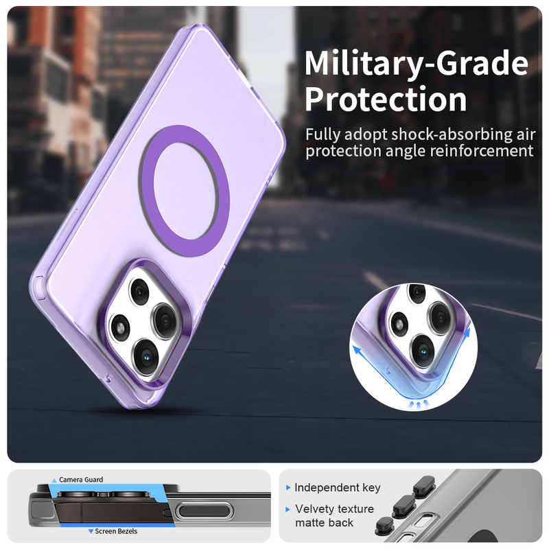 Phone Case for Motorola Moto G86, Compatible with Magsafe,Shockproof Magnetic Case Cover