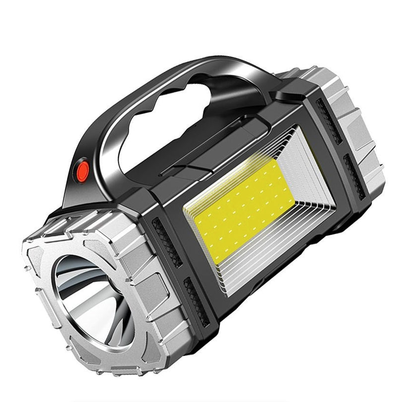 Solar LED Flashlight With COB Work Lights USB Rechargeable Handheld